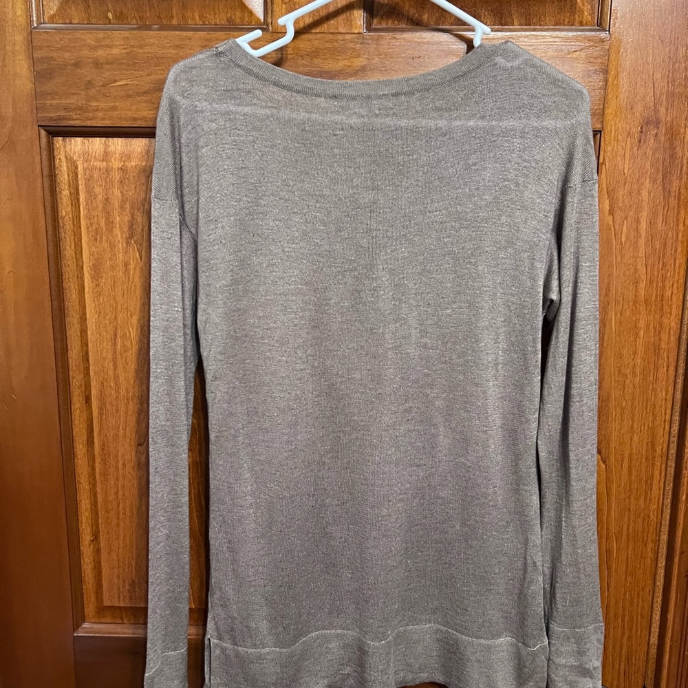 Philippe Le Bac Cashmere Silk  Blend Sweater - Lightweight Luxury - Tan - Size 2 - Picture 2 of 12